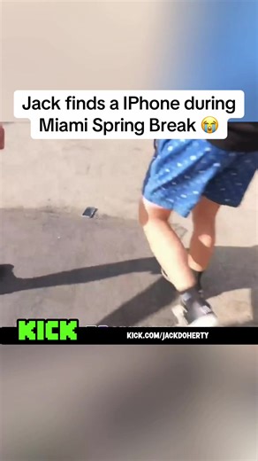 Jack finds a IPhone during Miami Spring Break 😭 #jackdoherty #fyp | jack doherty