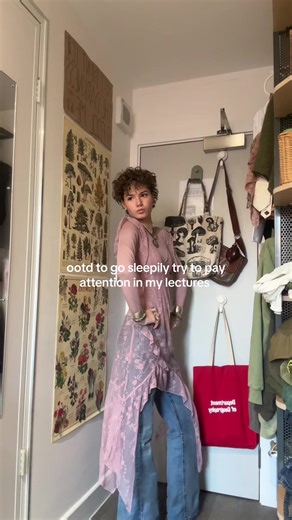 60min sleep for the win #fyp #ootd #whimsicalfashion #uni #queer