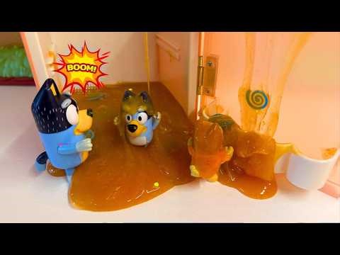 Bluey And Bandit Slime Surprise