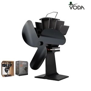 [Hot Item] Thermoelectric Handheld Radiator Fireplace Heat Powered Wood Stove with Fan