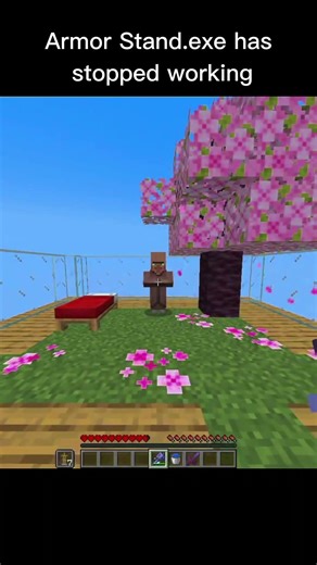 Armor_Stand.exe_has_stopped_working_💀_#minecraft #moments #from