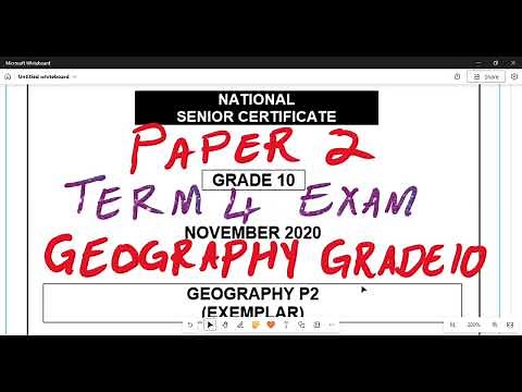 Geography Grade 10 Paper 2 November Term 4 Exam