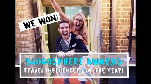 We won travel influencers of the year!