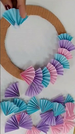 #DIY Paper Circle Wall Hanging Simple Home Decor Craft#diycrafts #5minutecrafts