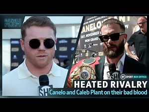 "You Passed The Line!" Canelo And Caleb Plant Explain Their Angry Opening Press Conference Brawl