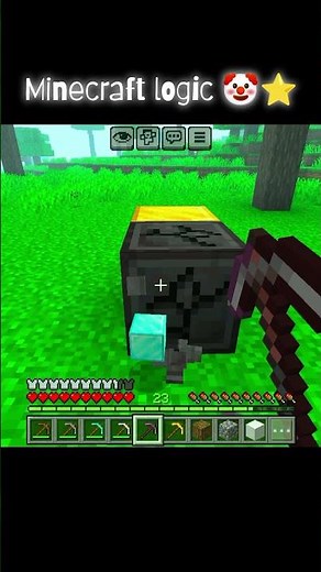 Minecraft logic 🤡⭐✨#minecraft#viral