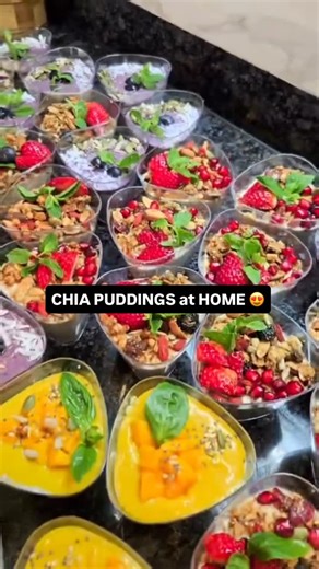 Khyati Kanjani I Fitness on Instagram: "Chia is the easiest way to clean your arteries and intestines. @aks_kitchen1 chia pudding converts chia into a desert making it irresistible while keeping the health benefits intact 😍 want the recipe? It is simply 🌟 chia seeds soaked in any milk / plant mylk, @aks_kitchen1 uses coconut milk and blended fruits + add them on top! . . #chiapudding #vegan #health #workout #wellness"