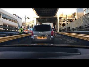 Isle of Wight Ferry Crossing - return trip loading and unloading