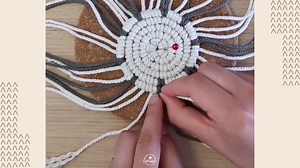 Makramee Untersetzer rund - Anleitung