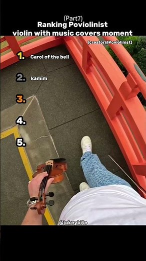 "Ranking Poviolinist best violin with music covers"#shorts #shortfeeds #ranking #top5 #violin #music