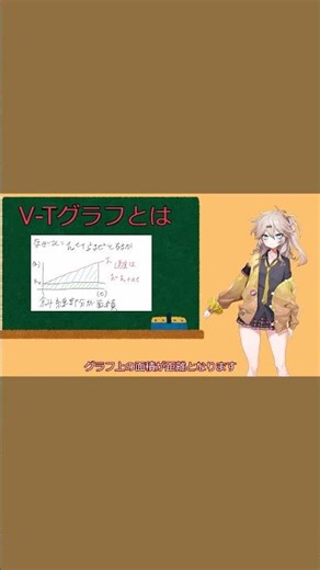 あーしと学ぶ！V-Tグラフの使い方！【物理基礎】