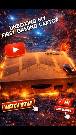 Unboxing my first Gaming laptop🔥🥵