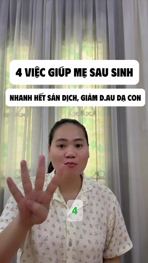 4 việc giúp mẹ sau sinh nhanh hết sản dịch, giảm đ.au dạ con#medongoi #ocu #hanhtrinhlamme #xuhuong #tiktok