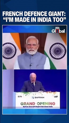 PM Modi Bursts Into Laughter as Safran Chief Says He’s ‘Made in India Too’ | #pmmodi