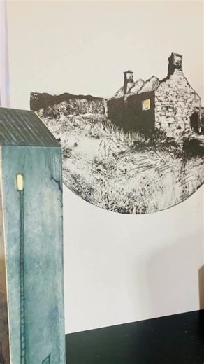 Adding gold/silver leaf to prints to symbolise the light inside 💡 #solitude #forgotten_place #senseofplace | Karen Wicks - Artist