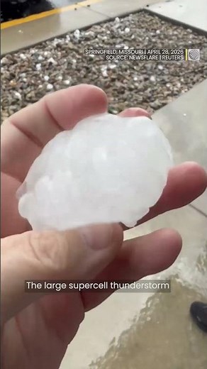 Watch as hail smashes through windshields in Missouri | #hailstorm