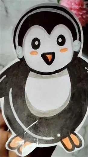 ✨ Cute Penguin 🐧 Bookmark 🤩 🔖|| Step by step full tutorial #art #trending #diy #ytshorts