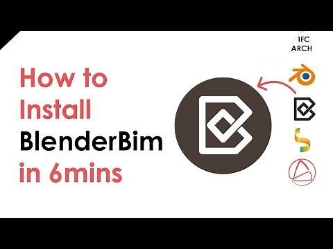 Install & Update BlenderBim in 6mins (Now called Bonsai)