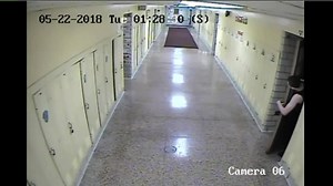 Surveillance video shows two juvenile detention center escapees breaking into John Dewey Elementary School in Warrensville Heights, Ohio. It appears the teens may have been loo | Fox 8 News