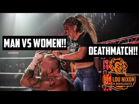 Big Lou Nixon vs Session Moth Martina | Intergender Deathmatch | TNT Extreme Wrestling DOA 2022