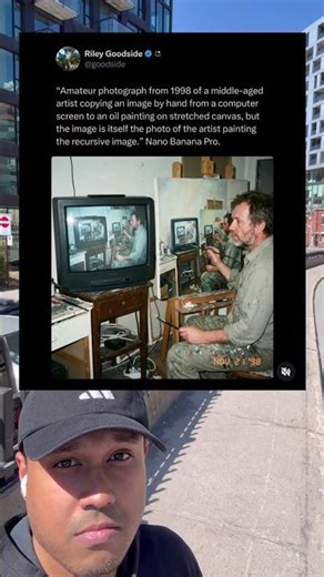 This 1998 Recursive Painting Just Broke My Brain 🖼️🤯 #Art #MindBlown