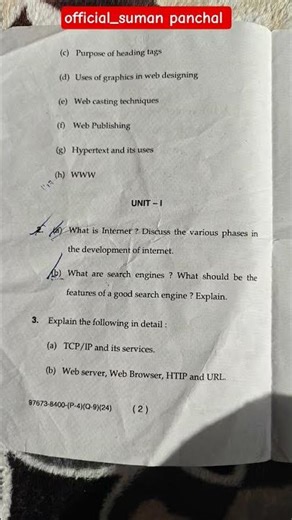 #mdu university B.C.A 4th semester Web designing #question #paper #may2024
