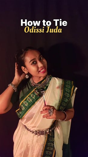 How to Tie dance juda. #dance #dancevideo #hairstyle #hairbun #hairbunfordance #odissi