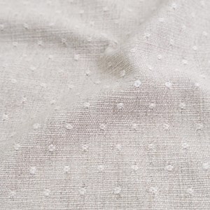 Textured Linen Blend Fabric Ivory Dot Embroidered Sandy Beige Textile Upholstery Sewing Premium Drapery Cloth Quilting Crafts DIY Projects - Etsy
