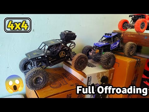 Offroading Adventure Testing Rc Monster Truck vs Rock Crawler 4x4 Testing