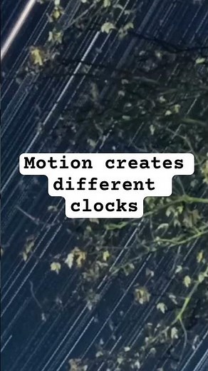 Motion creates different clocks