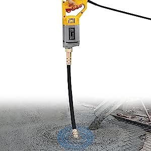 YJINGRUI Concrete Vibrator 4200 VPM 110V 950W Hand Held Electric Concrete Vibrating with Shaft Rod (2m/6.6 ft)