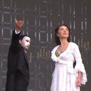 Thinking fondly of the wonderful crowd at West End LIVE 🎵 Head to Official London Theatre's Youtube channel to watch the full performances from Phantom London's Jon Robyns, Holly Anne Hull, Matt Blaker and Paige Blankson 🌹 https://www.youtube.com/watch?v=sivSqlV3nqE | The Phantom of the Opera