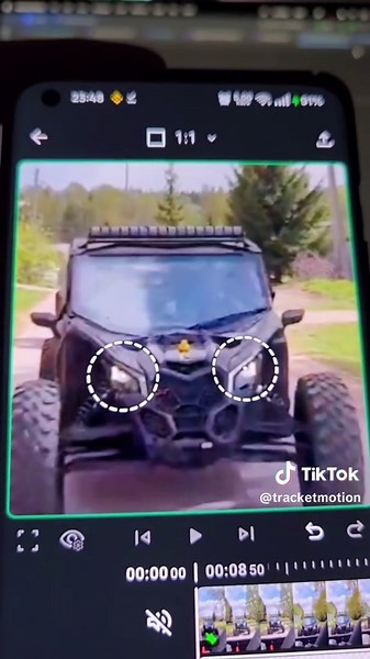 Testing my motion tracking video editor app for Android using video from: @kode1n555