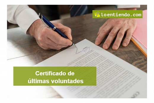 Certificado de últimas voluntades