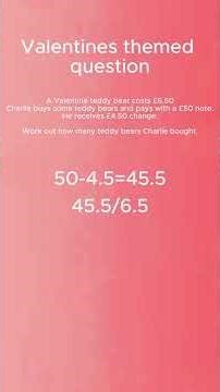 Unraveling a GCSE Mathematics Challenge: Valentine's Edition, Day 18 #mathhelp #learning #gcsemaths