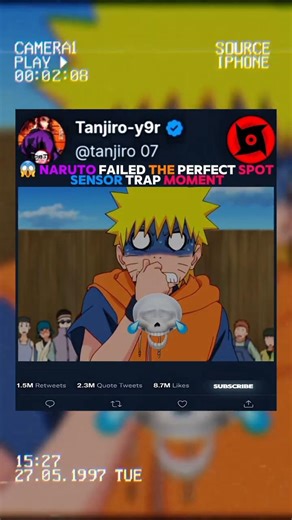 😱 Naruto Triggered the Sensor! ⚡