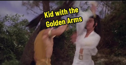 One of the hardest lines in any kung fu movie. Also Kid with the Golden Arms is one of the best titles for any kung fu film. 😍 #kungfumovie #kungfumovies #shawbrothers #shaolin #shawbros #brucelee
