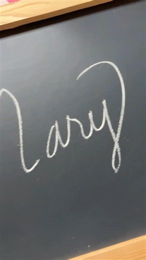 Learn Cursive Writing | Writing the Name Mary - Thin Chalk July 8, 2026