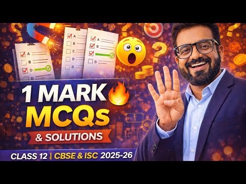Class XII Boards🔥 MOST IMPORTANT 1 Mark MCQs 🔥 | With Solutions & Explanation | Accountancy