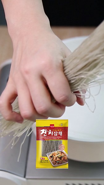 Wang Glass Noodles for Japchae - 100% Sweet Potato Starch, Korean Dangmyeon, Gluten Free, Vegan, Translucent Chewy Texture, For Stir Fry Hot Pot Soup, No Fat or Preservatives, 1.5 lb – Pack of 1