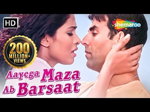 Aayega Maza Ab Barsaat Ka | Andaaz Songs | Akshay Kumar | Priyanka Chopra | Alka Yagnik| Gold songs