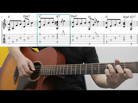Over The Rainbow (Judy Garland) - Fingerstyle Guitar Tutorial Lesson With Tab