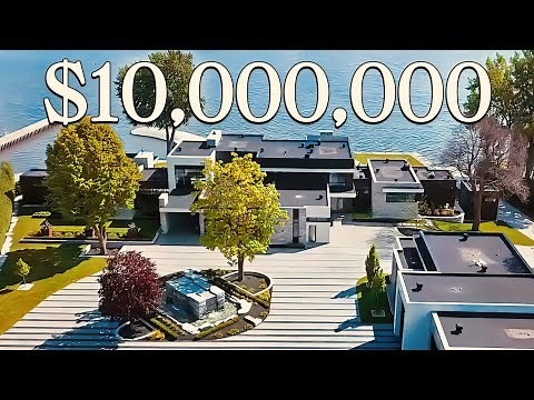 Touring a 10 000 000$ Montreal WATERFRONT Luxury House | Canada