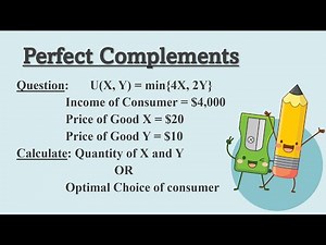 Calculation of Optimal Choice with Perfect Complements
