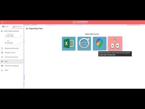 MileageWise 2025 Updated Google Maps Timeline Export from Android Phone to IRS-proof Mileage Log