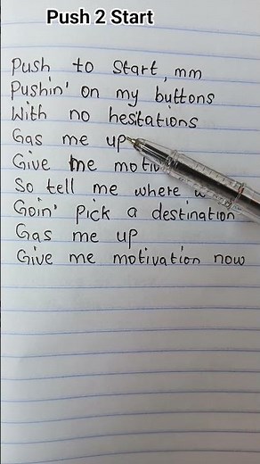 Push 2 start song by Tyla #push2start #tyla #lyrics