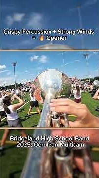 Bridgeland Band 2025, Opener Multicam #marchingband #band #boa #cerulean #highschool
