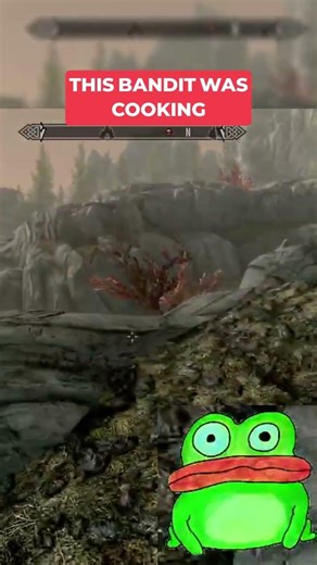 Never underestimate Skyrim bandits #skyrim #gaming