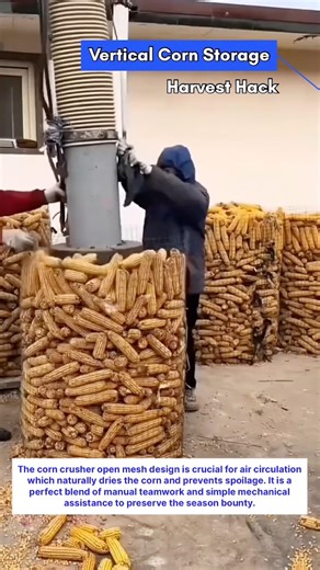 Vertical Corn Storage Harvest Hack