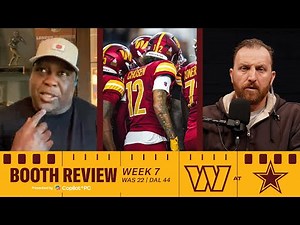 NFL Week 7 Recap: Commanders Defeated by Cowboys 44-22 | Booth Review | Washington Commanders | NFL